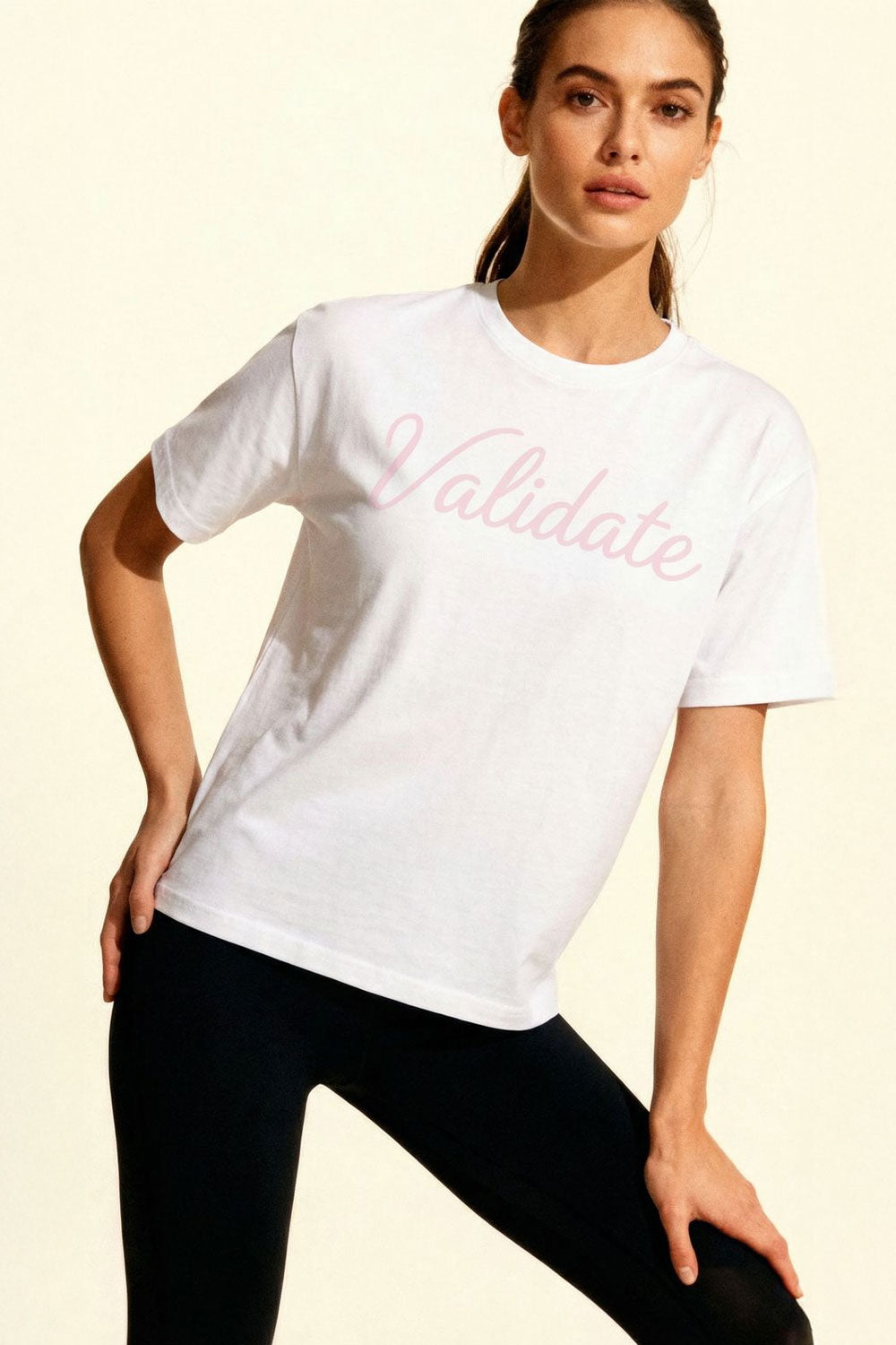 VALIDATE SCRIPT WOMENS T-SHIRT WHITE