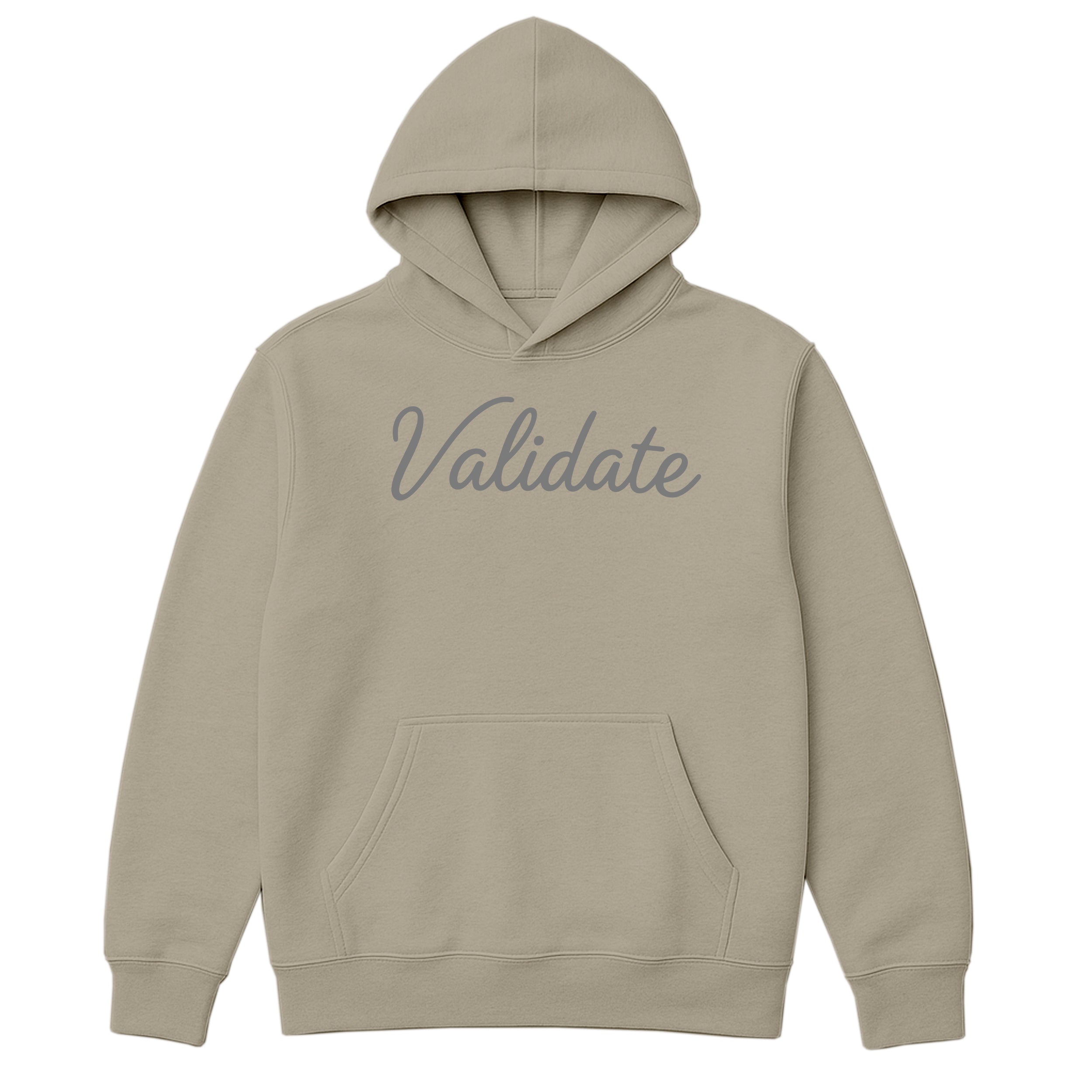 VALIDATE SCRIPT WOMENS OVERSIZE HOODIE SAND