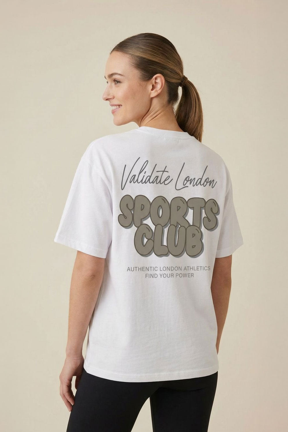 VALIDATE SPORTS CLUB WOMENS T-SHIRT WHITE
