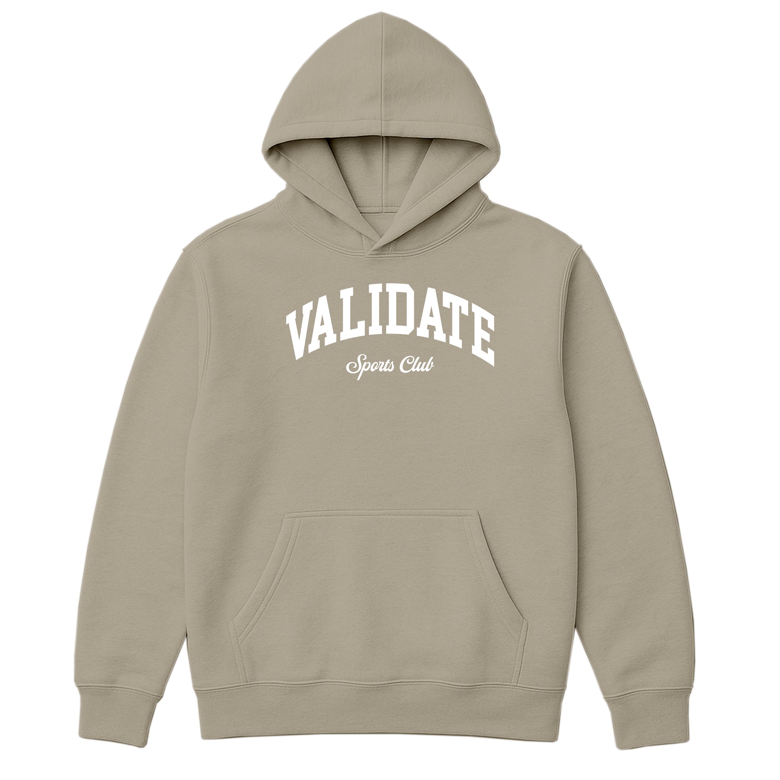 VALIDATE TEAM SPORTS WOMENS OVERSIZE HOODIE SAND