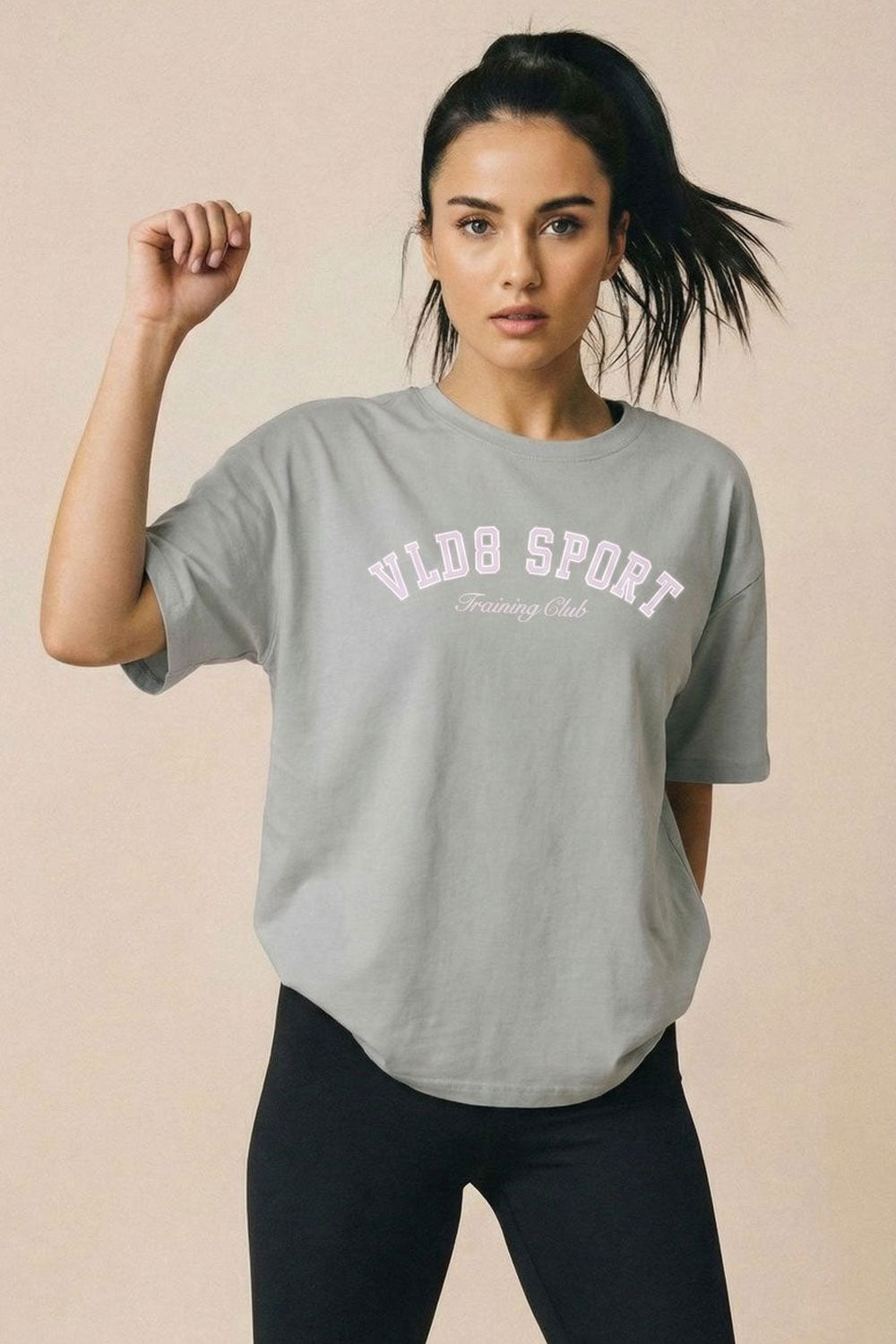 VALIDATE VLD8 SPORT WOMENS T-SHIRT ASH GREY