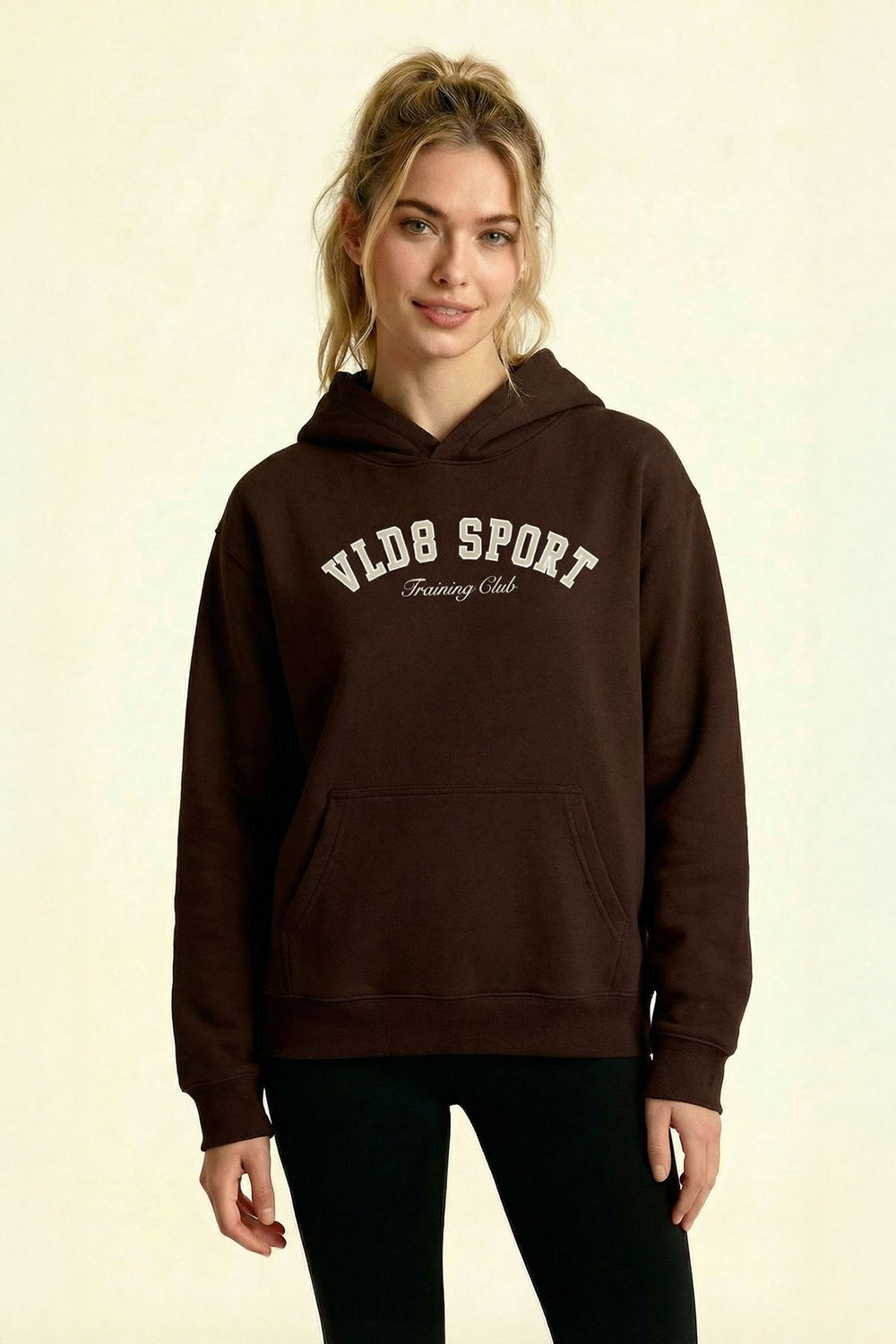 VALIDATE VLD8 SPORT WOMENS OVERSIZE HOODIE CHOCOLATE