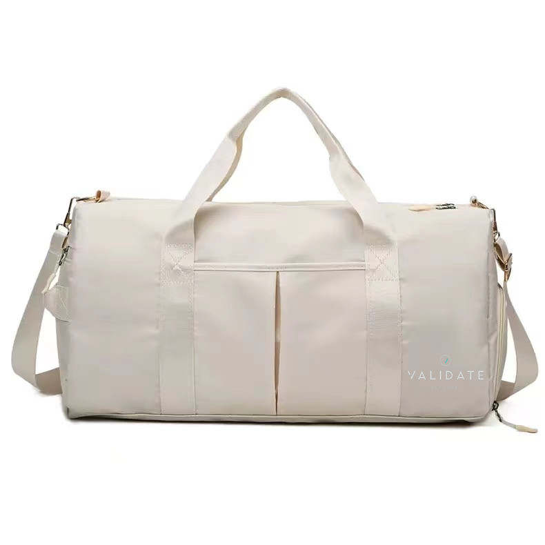 Validate Sports and Fitness Wet Pack Duffle Bag White