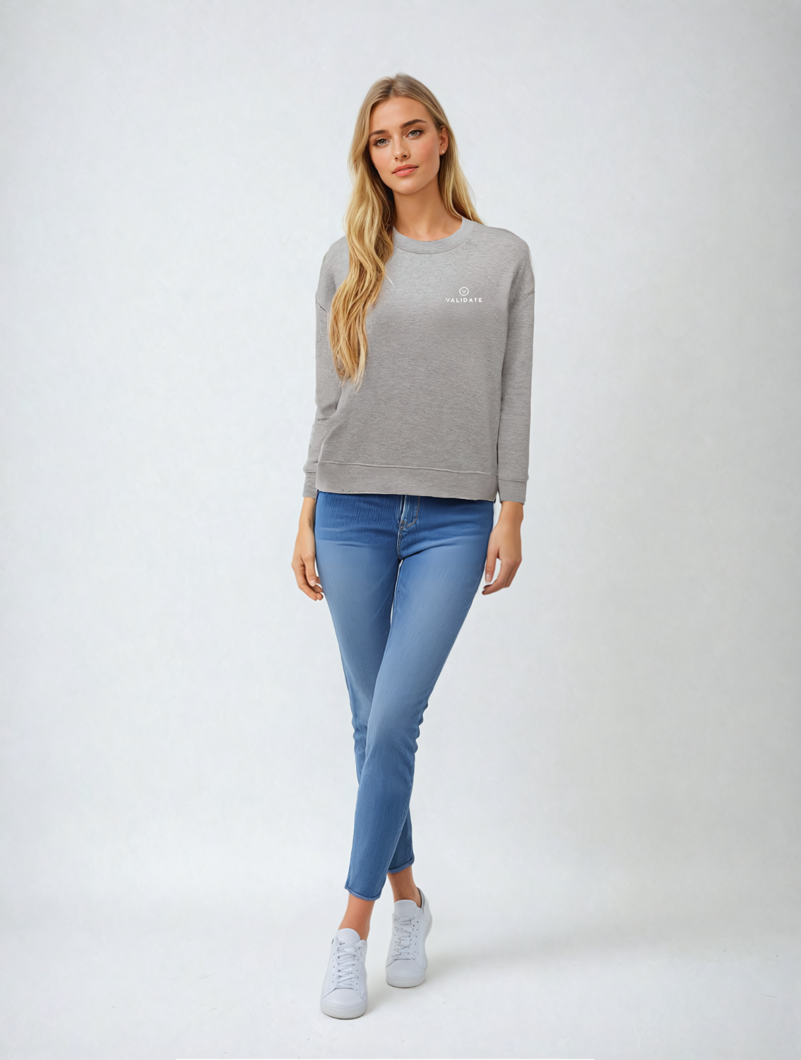 Validate Zip Sweatshirt Grey