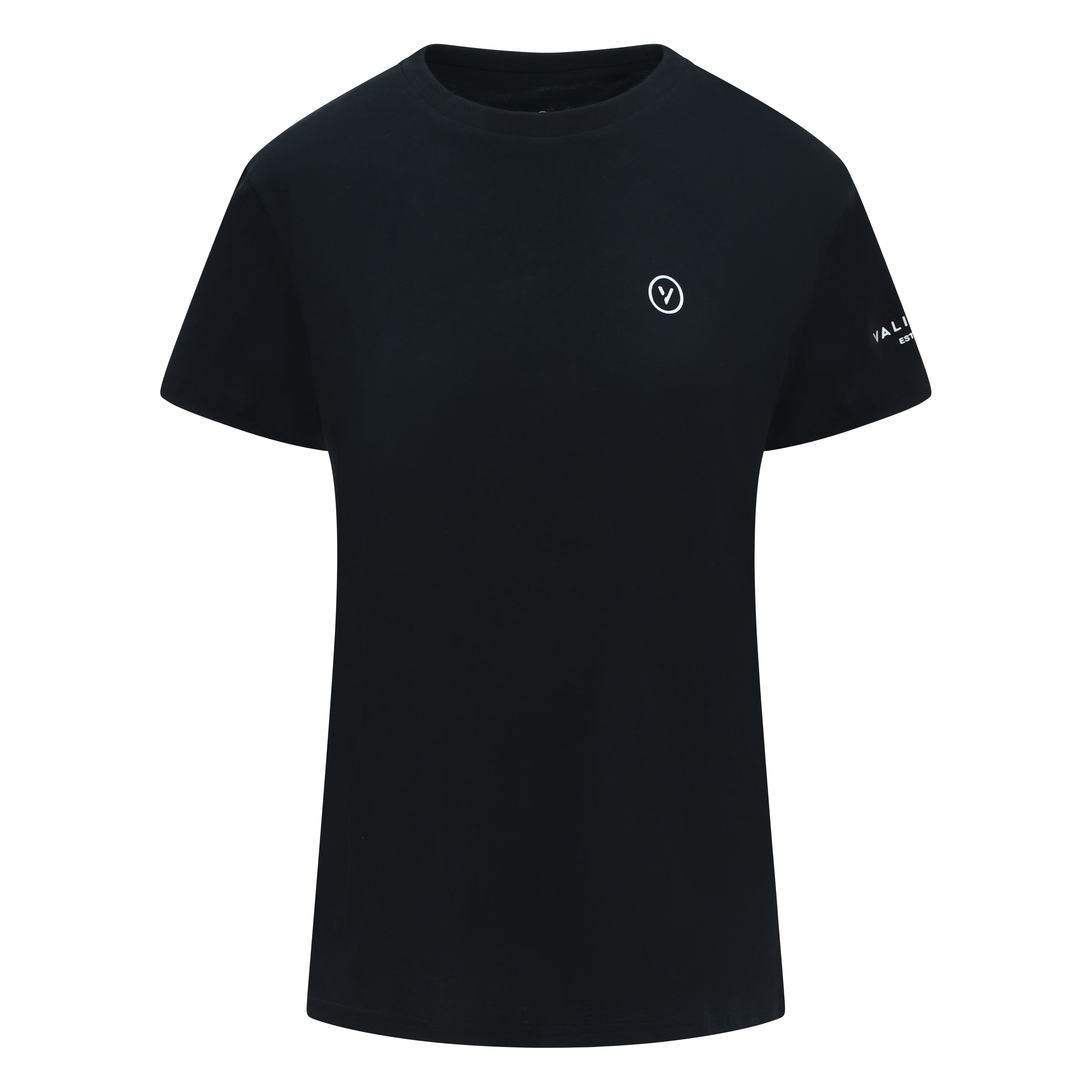 Validate Womens Essential Small Logo Tee Black