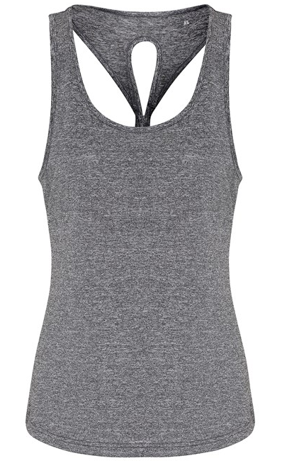 Validate Women's TriDri® yoga knot vest Black melange
