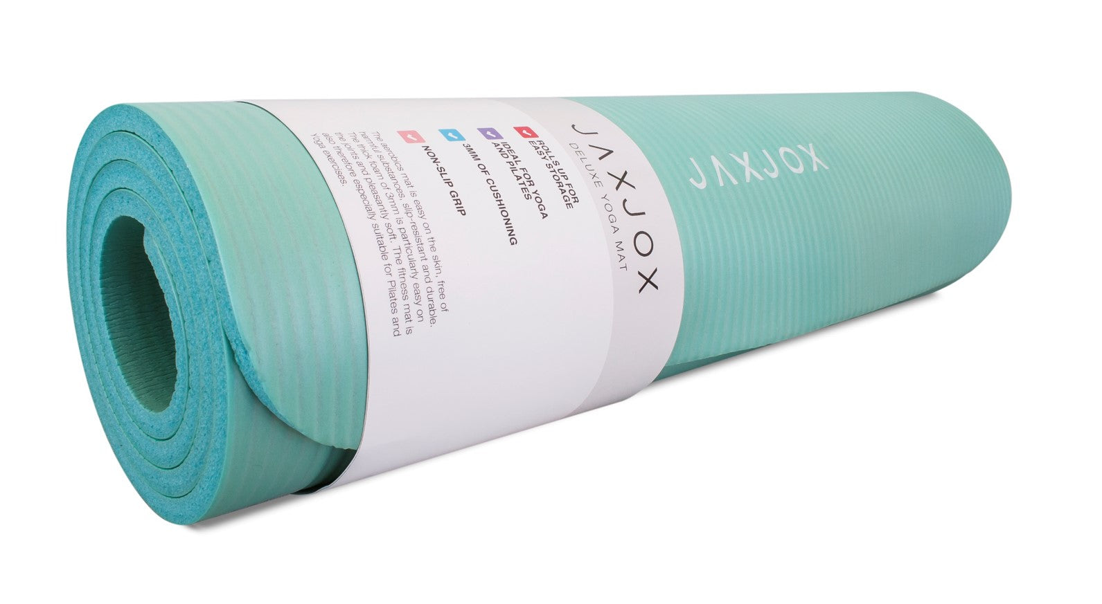 JAXJOX PU Premium Reversible Yoga Mat 5mm Mint