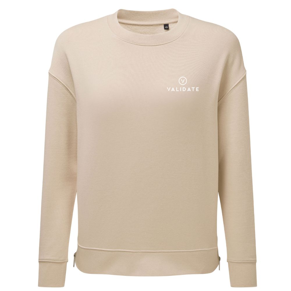 Validate Zip Sweatshirt Nude