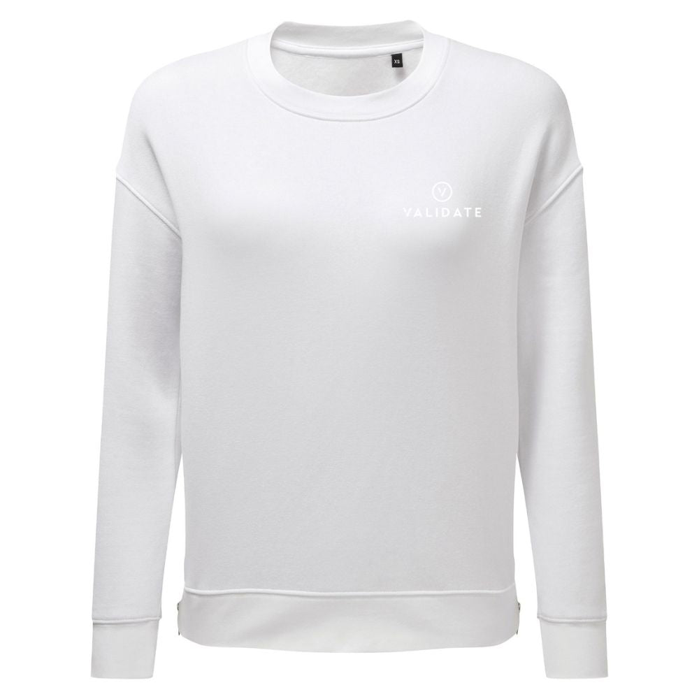 Validate Zip Sweatshirt White