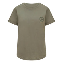 Load image into Gallery viewer, Validate Core Essentials Women&#39;s Rolled Sleeve TShirt Light Khaki
