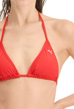 Load image into Gallery viewer, Puma Swim Women Triangle Red Bikini Top 1P

