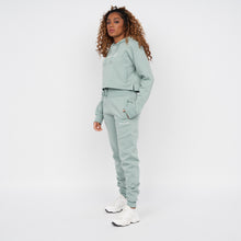 Load image into Gallery viewer, Crosshatch Chatch Blue High Waistband Jogger | Validate Fashion Women&#39;s Joggers and Leggings | Hertfordshire
