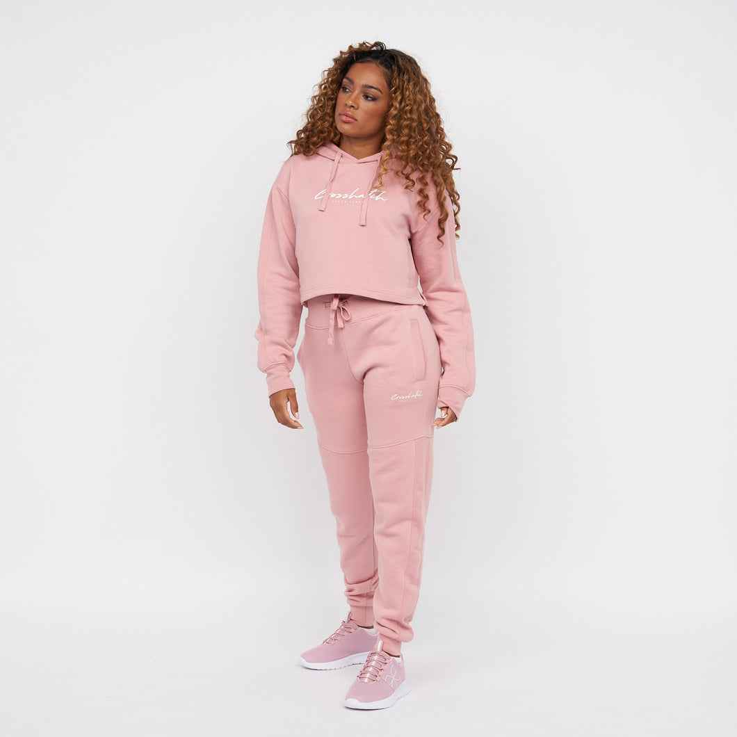 Crosshatch Chatch Pink High Waistband Jogger | Validate Fashion Women's Joggers and Leggings | Hertfordshire