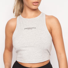 Load image into Gallery viewer, Crosshatch&#39;s Landouts Grey Marl Ladies Crop Vest Top | Validate Fashion Women&#39;s T-shirts and Vests | Hertfordshire

