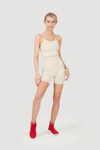 Load image into Gallery viewer, F&amp;G Plain - Seamless Cycling Shorts With Wide Wasitband Ivory
