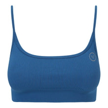 Load image into Gallery viewer, Essential Seamless Ribbed Sports Bra Blue

