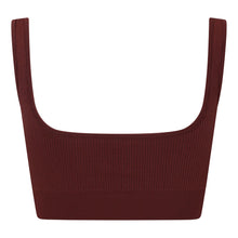 Load image into Gallery viewer, Essential Seamless Ribbed Sports Bra Coffee
