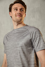 Load image into Gallery viewer, Validate Darius Printed Dri Fit Grey Space Dye T-Shirt
