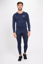 Load image into Gallery viewer, Mens Essential LS Compression Base Layer Navy

