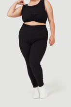 Load image into Gallery viewer, F&amp;G Wrap Waist Leggings Black
