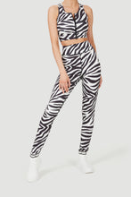 Load image into Gallery viewer, F&amp;G Full Length Leggings Zebra Print
