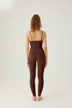 Load image into Gallery viewer, F&amp;G Seamless Wide Waistband Leggings Brown
