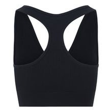 Load image into Gallery viewer, Essential Seamless Ribbed Sports Bra Black

