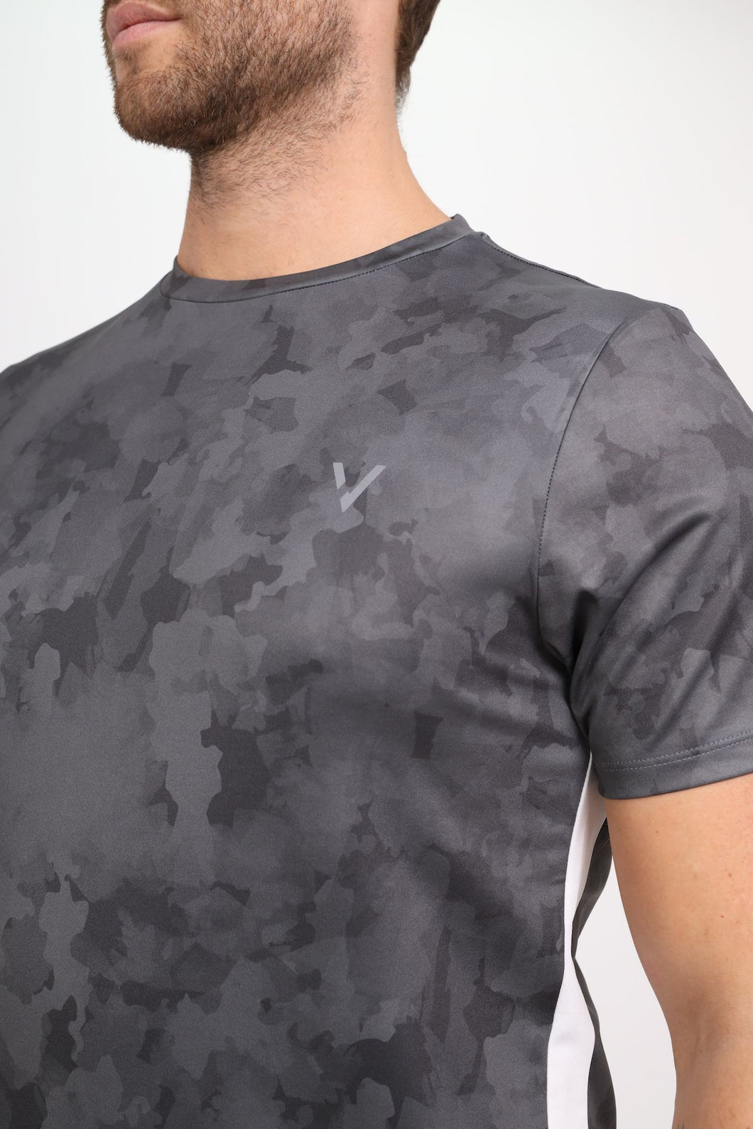 Validate Jed Printed Dri Fit Black Camo T-Shirt