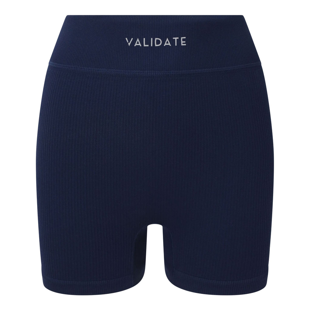 Essential Seamless Ribbed Short Navy