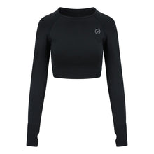 Load image into Gallery viewer, Essential Seamless LS Top Black

